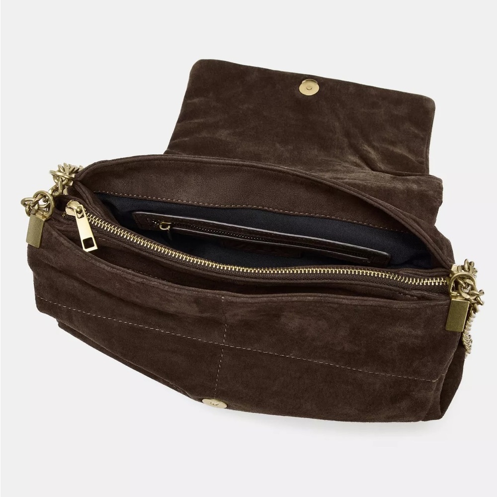 ZARA LEATHER SHOULDER BAG - Picture 4 of 16